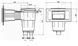 Vagner Pool Wide (450 х 235 мм) подовжений скімер для басейну, під бетон / лайнер 15411311 фото 2