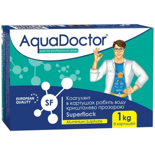 Флокулянт таблетированный AquaDoctor SuperFlock, 1 кг 2499 фото