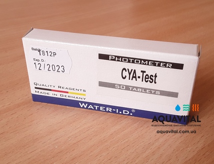 Таблетки CYA-Test для фотометра / таблеточного тестера, циануровая кислота (пачка 50 таблеток) TbsPCAT50 фото