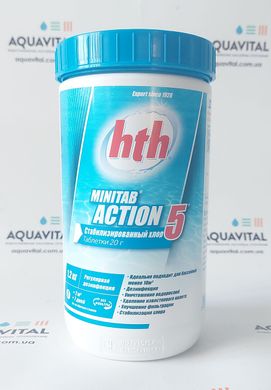 Мульти-таблетки 5в1 HTH Minitab Action 5 (20 гр), 1.2 кг C800702H2 фото