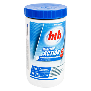 Мульти-таблетки 5в1 HTH Minitab Action 5 (20 гр), 1.2 кг C800702H2 фото