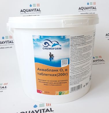 Активный кислород Chemoform Aquablanc O2 Tabs в таблетках по 200 гр, 5 кг 0592005CH фото