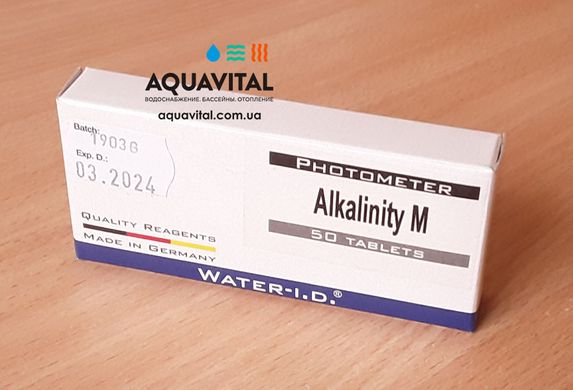 Таблетки Alkalinity-M для фотометра / таблеточного тестера, щёлочность (пачка 50 таблеток) TbsPTA50 фото