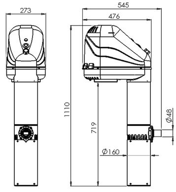 Mountfield Azuro AquaJet 50 навесной противоток для бассейна (50 м³/ч, 1.1 кВт) 3EXB0038 фото