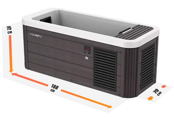 Aquajoy All-In (188x79x75 см) ледяная ванна, Timber Laminat 41129 фото