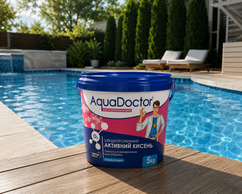 Активний кисень AquaDoctor Water Shock O2 у гранулах, 5 кг 1556 фото