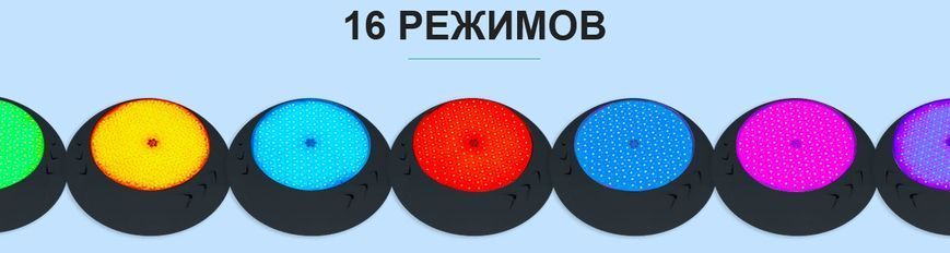 Прожектор светодиодный накладной Aquaviva Graphite 003 252LED RGB (цветной), 18 Вт + закладная 27066 фото