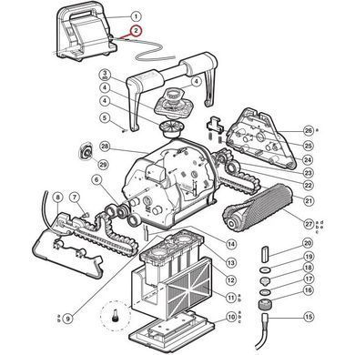 Плавающий кабель Hayward TigerShark 2 RCX50110, 30.5 м 22799 фото