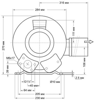 Двухступенчатый компрессор для бассейна Grino Rotamik SKS 80 2V T1.В, 88 м³/ч, 3 фазы 23518 фото