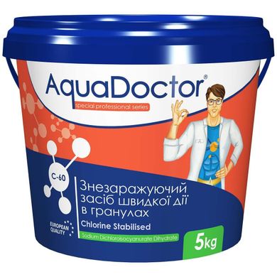 Шок-хлор гранулы AquaDoctor C-60, 5 кг 1550 фото