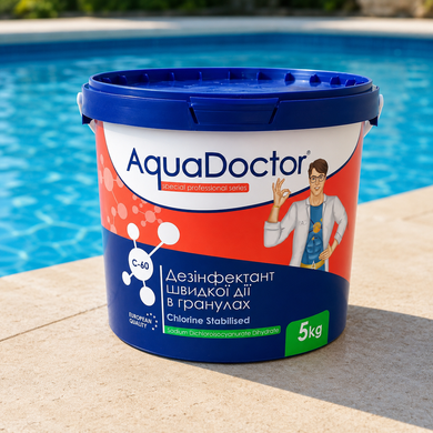 Шок-хлор гранулы AquaDoctor C-60, 5 кг 1550 фото