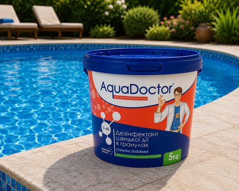 Шок-хлор гранулы AquaDoctor C-60, 5 кг 1550 фото