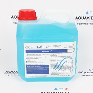 Бесхлорный биоцидный препарат широкого спектра действия Aqualine X, 3 л 23721803 фото