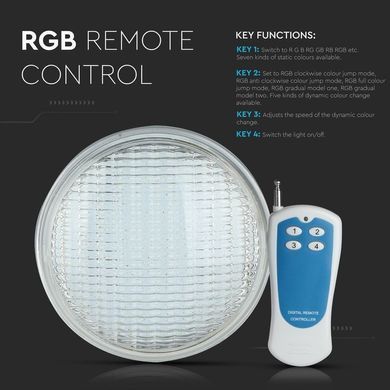 Лампа светодиодная Serenity 180 LED RGB, 15 Вт + пульт Д/У PAR56-180S-RMT фото