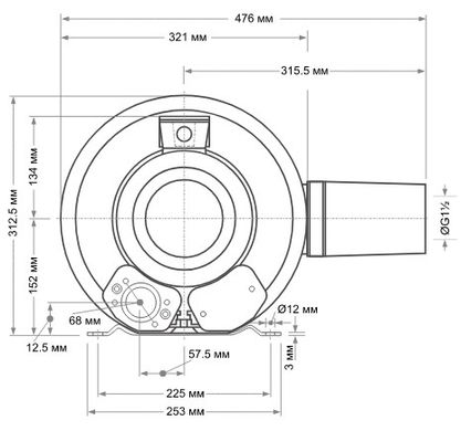 Двоступінчастий компресор для басейну Grino Rotamik SKS 156 2V T1.В, 156 м³/год, 3 фази 23516 фото