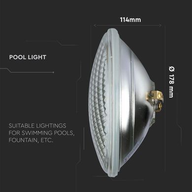 Світлодіодна лампа Serenity 180 LED RGB, 25 Вт + пульт Д/У PAR56-180S2-RMT фото