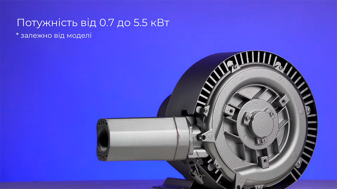 Двоступінчастий компресор для басейну Grino Rotamik SKS 475 DS, 312 м&sup3;/год, 3 фази 24895 фото