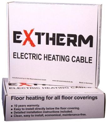 Extherm ETC ECO двужильный кабель тёплого пола, 200 Вт 1485156269 фото