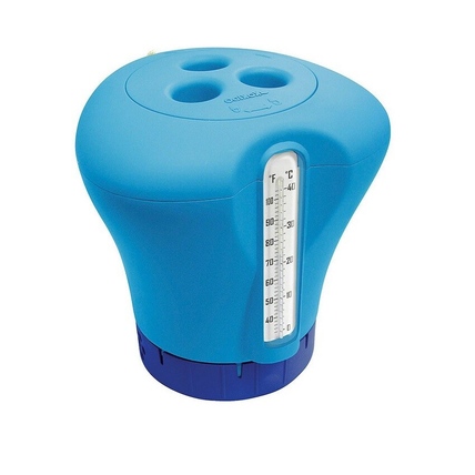 Дозатор для таблеток Kokido K619BU синий с термометром 12171 фото