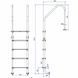 Сходи для басейну Emaux Standard NSL215-SR (5 сходинок) 12409 фото 4