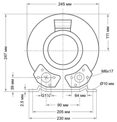 Одноступінчастий компресор для басейну Grino Rotamik SKH 80 Т1.B, 80 м³/год, 3 фази 23520 фото