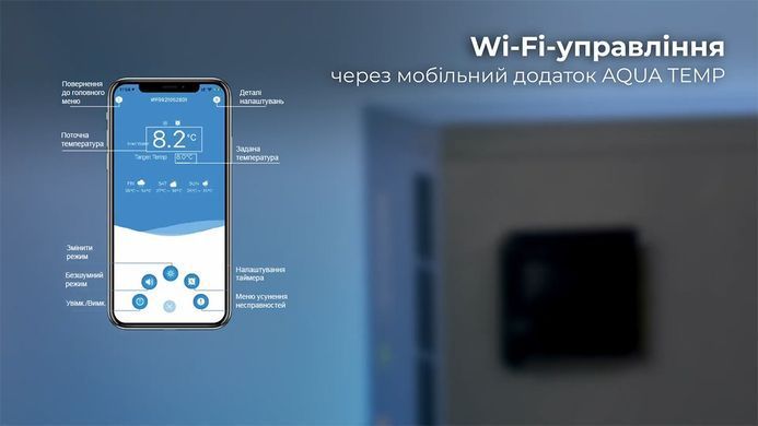 Aquajoy Side Flow 28T (27,8 кВт) тепловой инверторный насос для бассейна до 130 м&sup3; 37372 фото