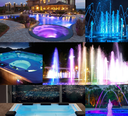 Прожектор светодиодный накладной Aquaviva 003 546LED RGB (цветной), 33 Вт 7377 фото