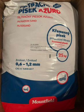 Кварцевый песок Mountfield, фракция 0.6&ndash;1.2 мм (25 кг) 3BTZ0002 фото