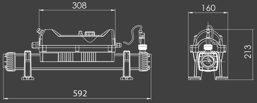 Elecro Flowline 2 Titan (9 кВт, 380В) электронагреватель для бассейна 23132 фото