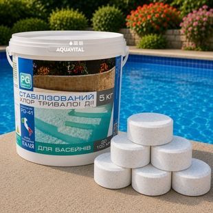 Повільний хлор таблетки Barchemicals PG-41, 5 кг PG-41.5 фото
