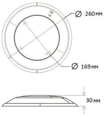 Прожектор світлодіодний Aquaviva LED001B (HT201S) 546LED NW White (білий), 36 Вт із закладною 25747 фото