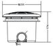 Emaux EM2832V донний злив для басейну, під бетон / лайнер 5540 фото 7