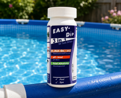 Тест смужки Easy-Dip 3 в 1 (pH, активний кисень, лужність) TSL200 фото