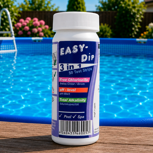 Тест смужки Easy-Dip 4 в 1 (pH, вільний хлор, бром, лужність) TSL100 фото