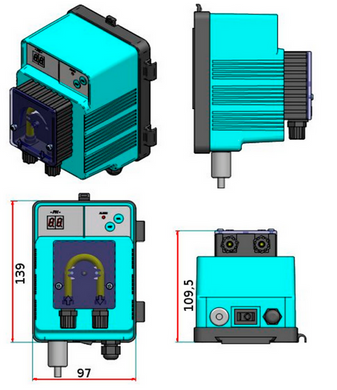 Microdos MP1SP-Rx (1,8 л/год) перистальтичний насос-дозатор для басейну S21AA01189I0 фото