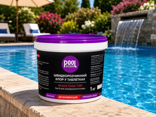 Шок-хлор таблетки Poolman Shock Chlor T60 (20 гр), 1 кг А50136 фото