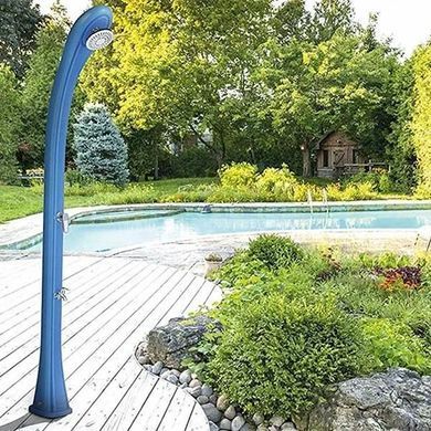 Душ солнечный Aquaviva So Happy с мойкой для ног, 28 л, голубой 27091 фото