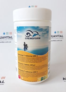 Повільний хлор таблетки Chemoform T-Großtabletten (200 гр), 1 кг 0505001CH фото