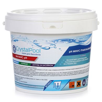 Засіб для зниження рівня pH Crystal Pool pH Minus, 5 кг 01105 фото