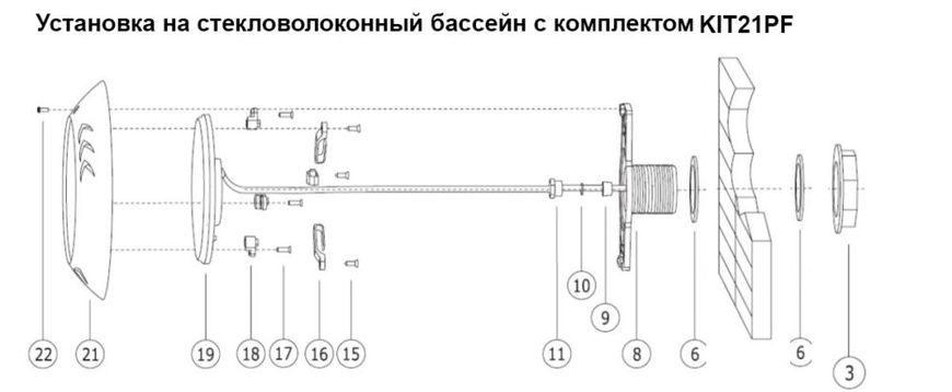 Прожектор світлодіодний Linex NLP21 252LED RGB (кольоровий), 18 Вт, AISI-316 NLP21RGB18 фото