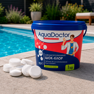 Шок-хлор таблетки AquaDoctor C-60T (20 гр), 1 кг 17509 фото