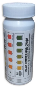 Тест-полоски Bridge 5 в 1 (общий и свободный хлор, pH, общая щелочность, общая жесткость) BD0906 фото