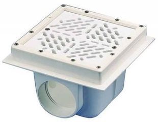 PG-04242A3B донний злив для басейну, під бетон / лайнер, латунні вставки PG-04242A3B фото