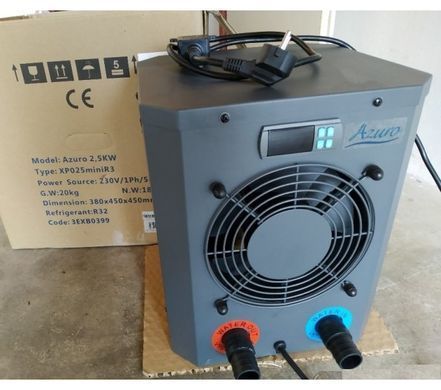 Azuro Swing Mini-25 (2,5 кВт) тепловой насос для бассейна до 11 м&sup3; 3EXB0399 фото