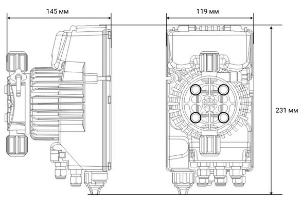 Aquaviva TPG803 Universal (0,1 - 54 л/год) мембранний насос-дозатор для басейну 19527 фото