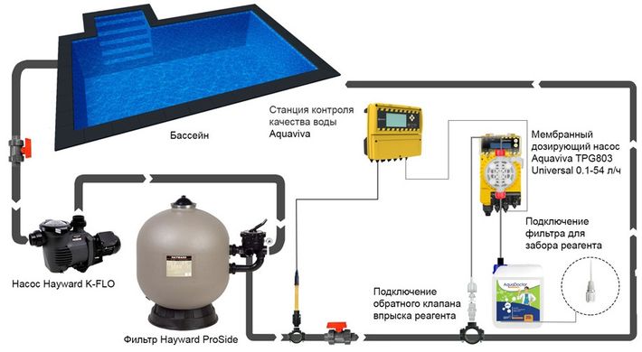 Aquaviva TPG803 Universal (0,1 - 54 л/ч) мембранный насос-дозатор для бассейна 19527 фото