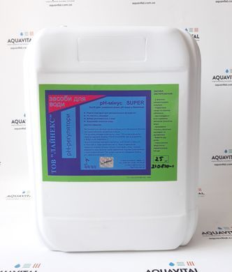 Жидкое средство для снижения уровня pH Linex pH-Minus Super, 25 кг 0811025 фото