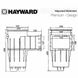 Hayward 3110 Premium Standart скімер для басейну, під бетон 32293 фото 2