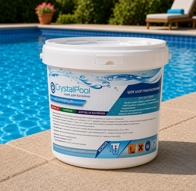 Шок-хлор гранули Crystal Pool Dry Chlorine Granules, 5 кг 02705 фото
