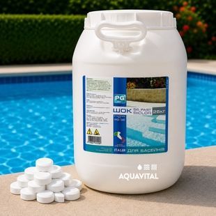 Шок-хлор таблетки Barchemicals PG-35 Biclor 56 Past (20 гр), 25 кг PG-35.25 фото